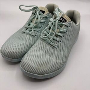 NOBULL Mint Green Mesh Trainers Crossfit Gym Shoes Women Size 10 Men 8.5